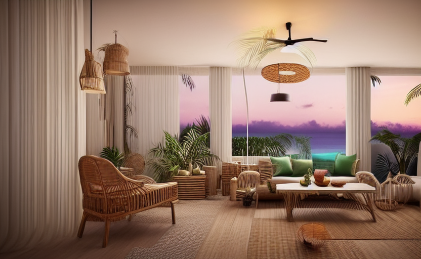 Tropical interior design